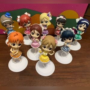 Aqours Love Live sunshine figures qposket anime manga school idol